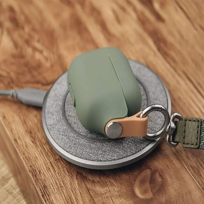 Чохол Moshi Pebbo Case Mint Green для AirPods 3rd Gen зелений (99MO123843) - фото 4
