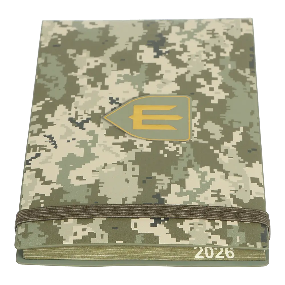 Щотижневик датований Buromax Military 2026 153 x 87 мм штучна шкіра світло-зелений (BM.2908-15) - фото 9