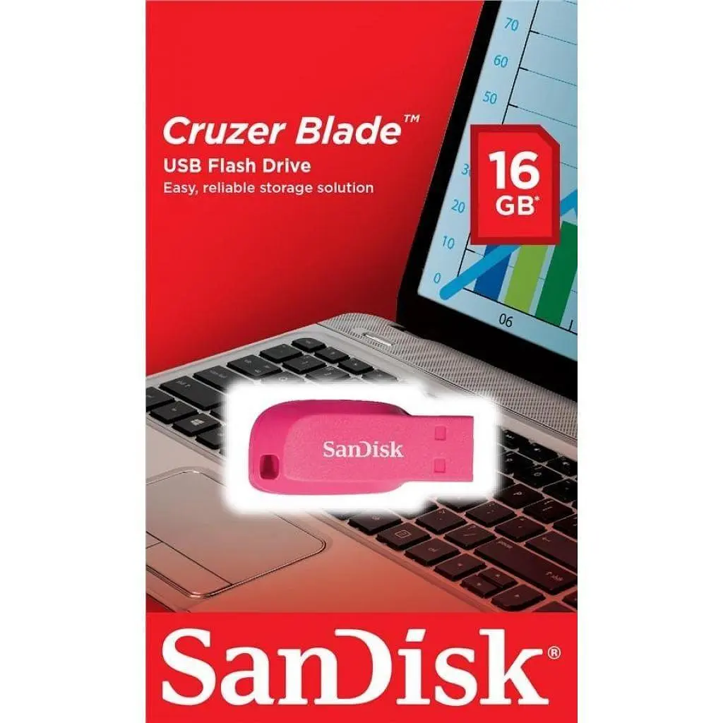 Флеш-накопичувач Sandisk USB 16GB Cruzer Blade Pink USB 2.0 (SDCZ50C-016G-B35PE) - фото 2
