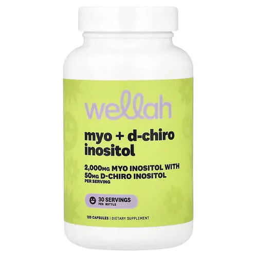 Інозитол (B-8) Myo + D-Chiro Inositol 120 капсул Wellah vit0005890