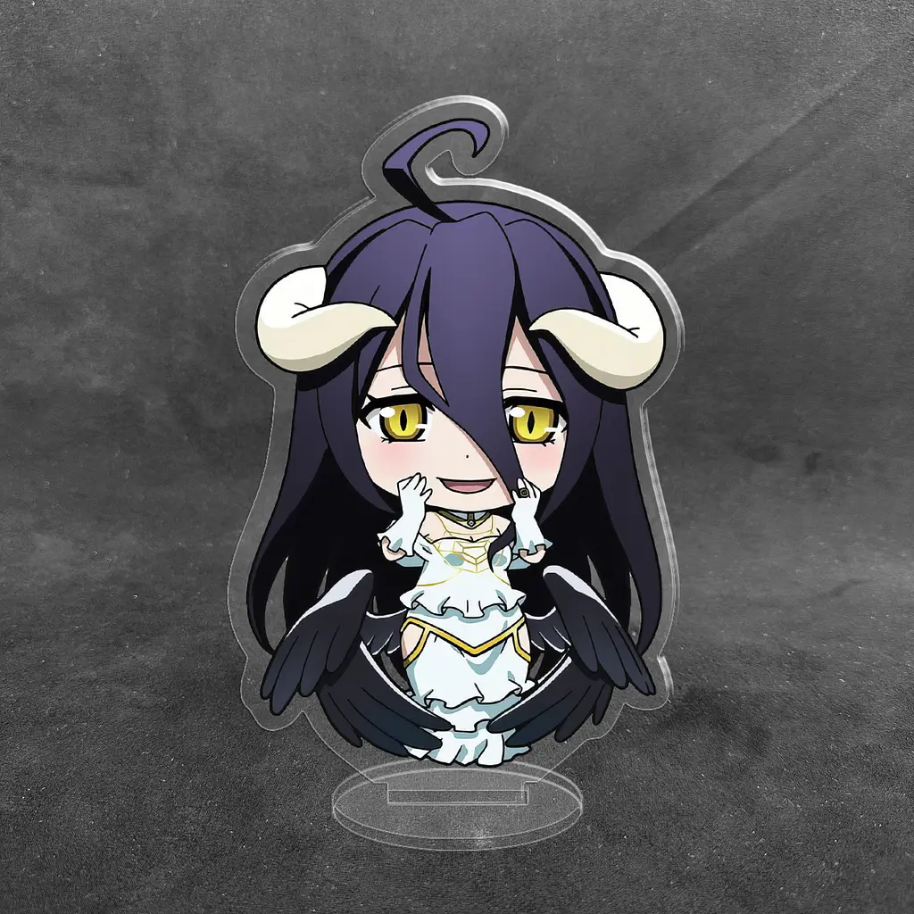 Акрилова колекційна фігурка Chibi Аніме Король Overlord Albedo, Альбедо 10 см