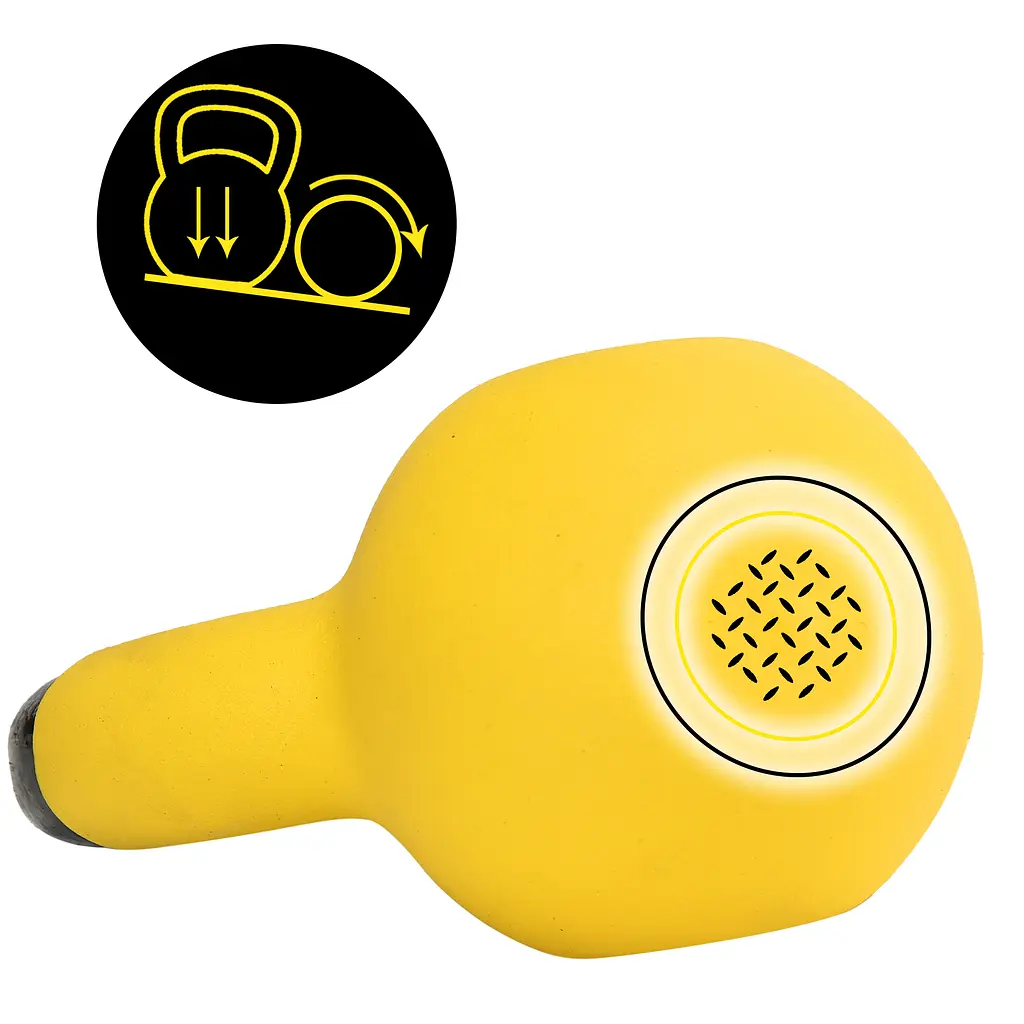Гиря металева Cornix 4 кг з вініловим покриттям XR-0435 Yellow/Black - фото 7