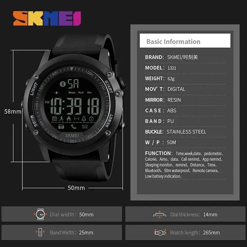 Чоловічий наручний годинник Skmei Dynamic 1321 Червоний - фото 4