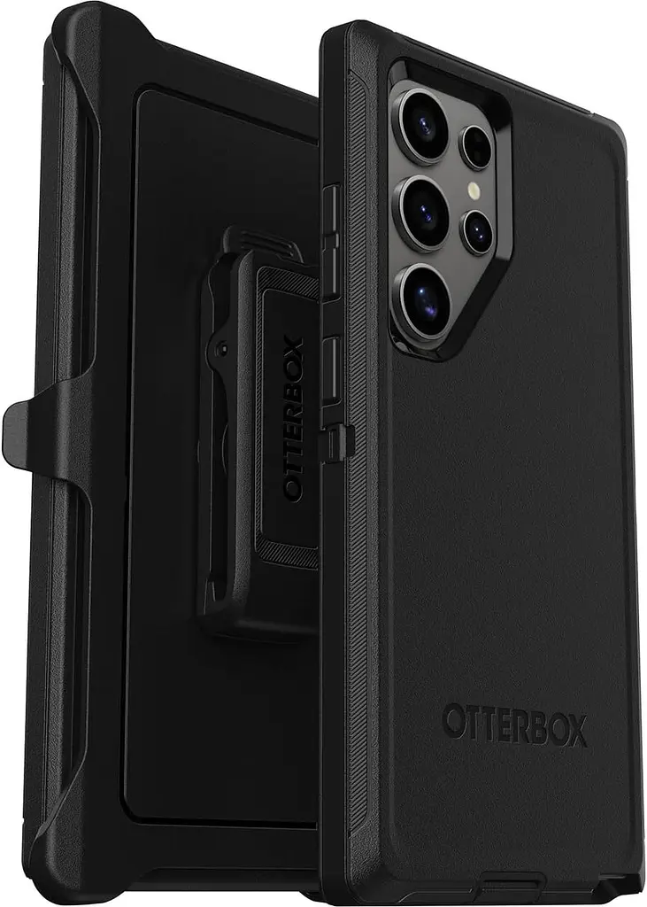 Оригінальний протиударний чохол для Samsung Galaxy S25 Ultra OtterBox Defender Black 77-97480 з кліпсою