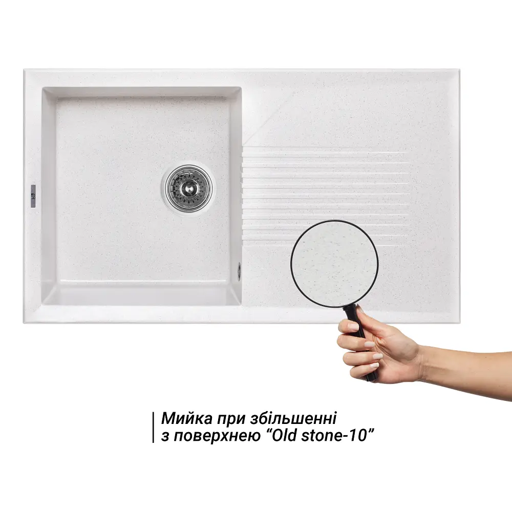 Кухонная мойка Lidz 860x500/240 STO-10 (LIDZSTO10860500240) - фото 3