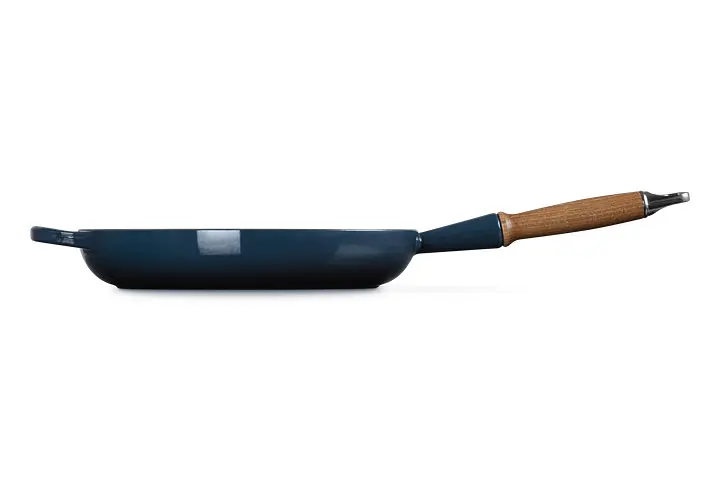 Сковорода універсальна Le Creuset Signature Wooden Handle Frying Pan 28 см синя 20258281290422 - фото 5