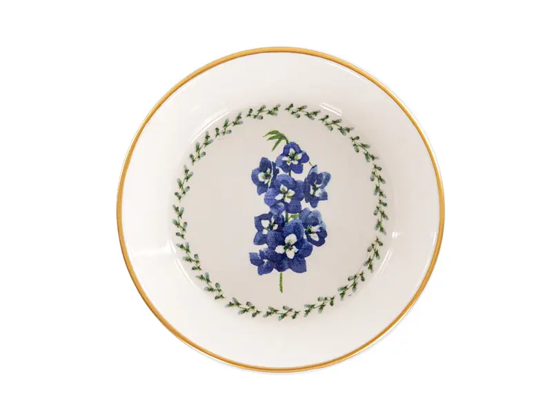 Салатник Alba ceramics Flower 10 см білий з синім (769-032) - фото 2