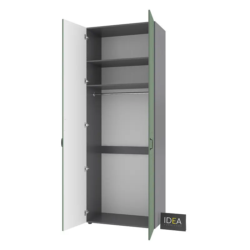 Шафа для одягу з однією штангою С-8.2 Антрацит/Камуфляж Idea - фото 4