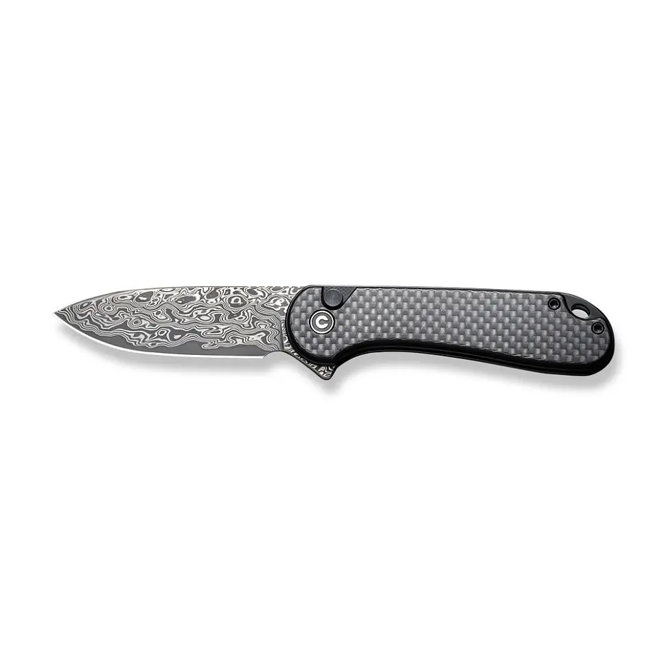 Ніж складаний кишеньковий Civivi Elementum II, (7.5 см) Damascus/карбоновий Fiber & G10 - фото 8