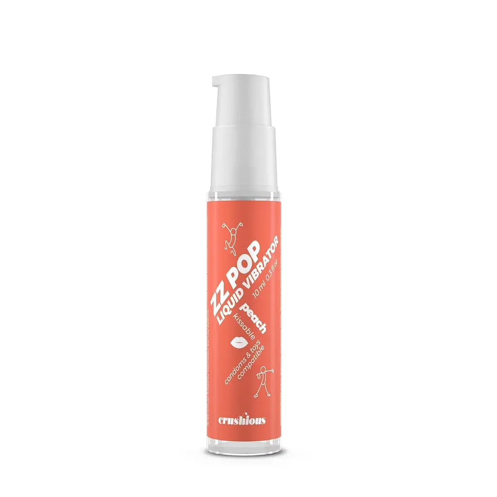 Рідкий вібратор Crushious Zz Pop Peach, 10 мл - фото 2
