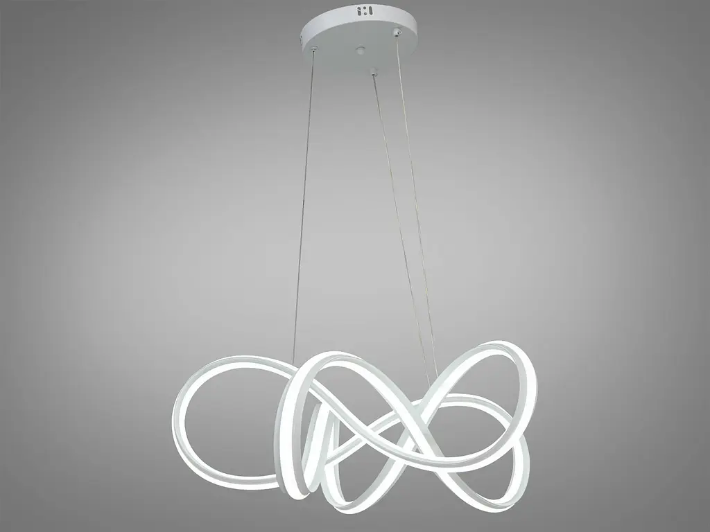 Підвісна LED-люстра з пультом та димером Diasha 1062WH - фото 4