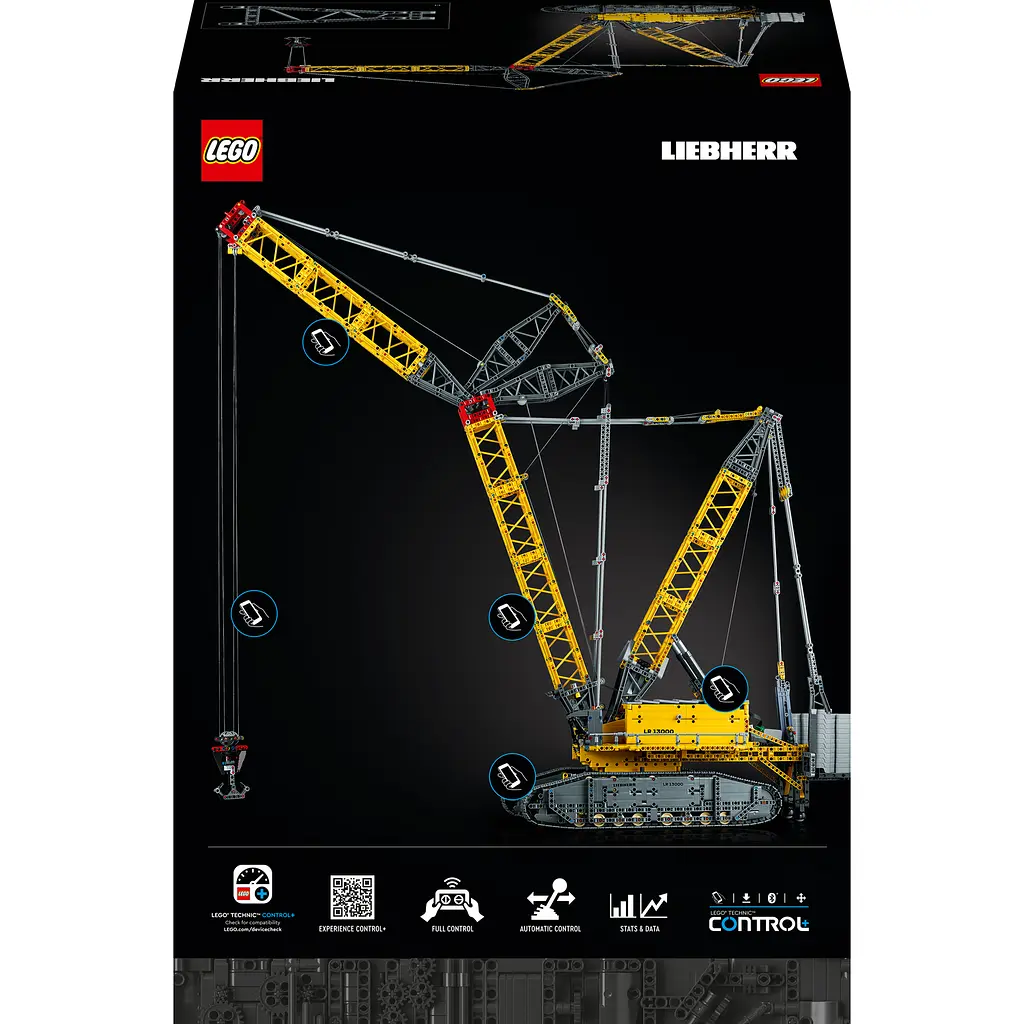 Конструктор LEGO Technic Гусеничный подъемный кран Liebherr LR 13000, 2883 деталей (42146) - фото 9