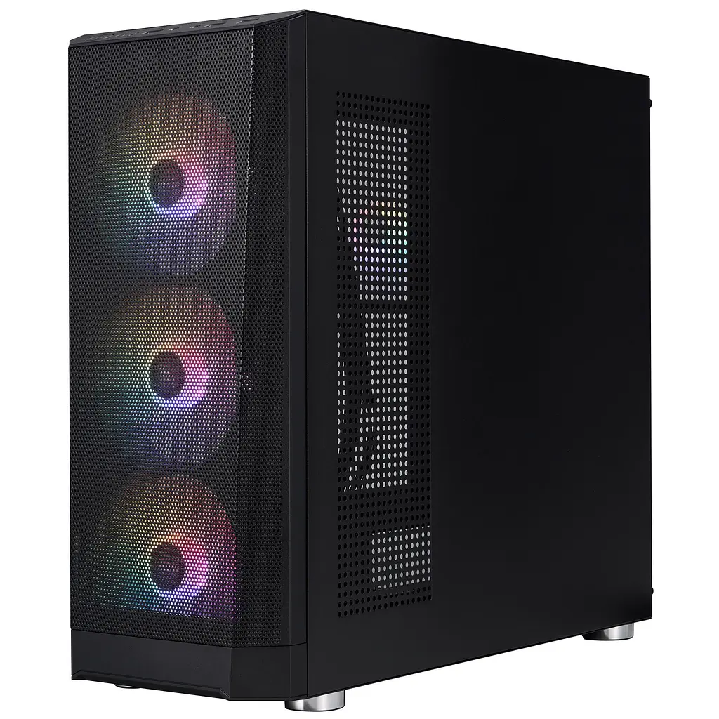 Корпус 1stPlayer FD5-M-BK-4F1 без БП Black (FD5-M-BK-4F1) - фото 7