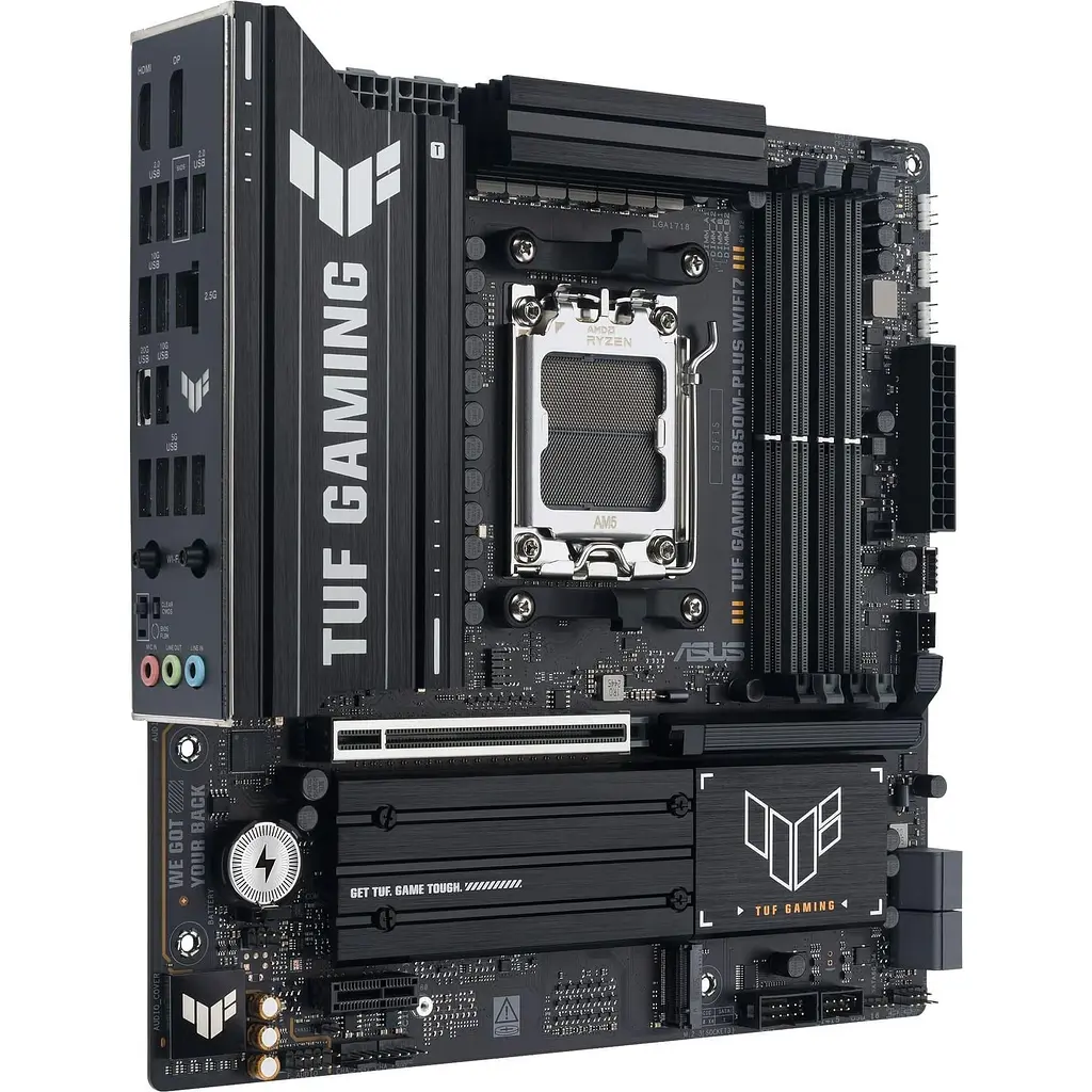 Материнська плата ASUS TUF GAMING B850M-PLUS WIFI7 (TUF GAMING B850M-PLUS WIFI7) (Socket AM5, AMD B850, Micro-ATX) - фото 3