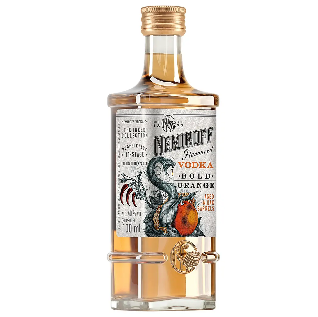 Настоянка Nemiroff Bold Orange 40% 0.1 л - фото 3