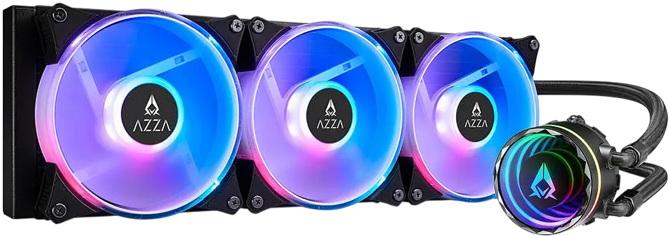 Водяне охолодження AZZA Blizzard SP 360 RGB Black (LCAZ-360R-ARGB SP) - фото 4
