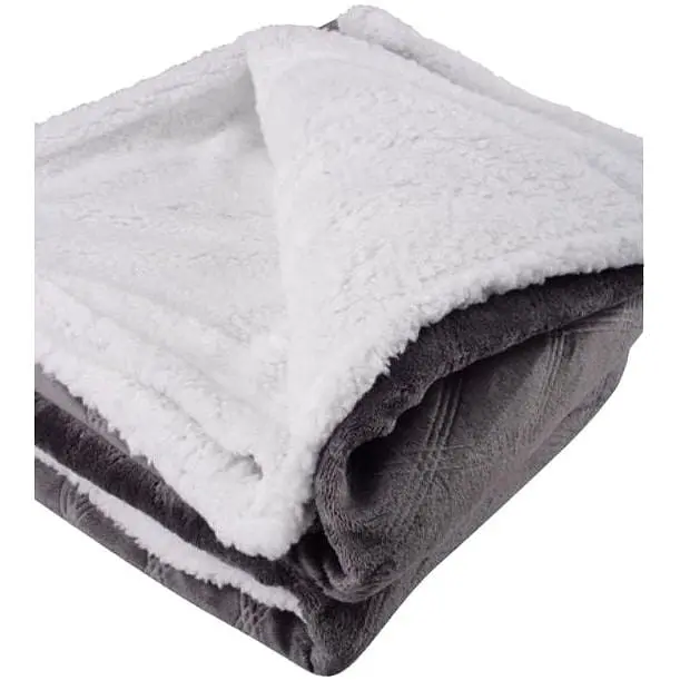 Ковдра Soho Plush hugs Graphite флісова, 200х150 см, сіра з білим (1221К) - фото 2
