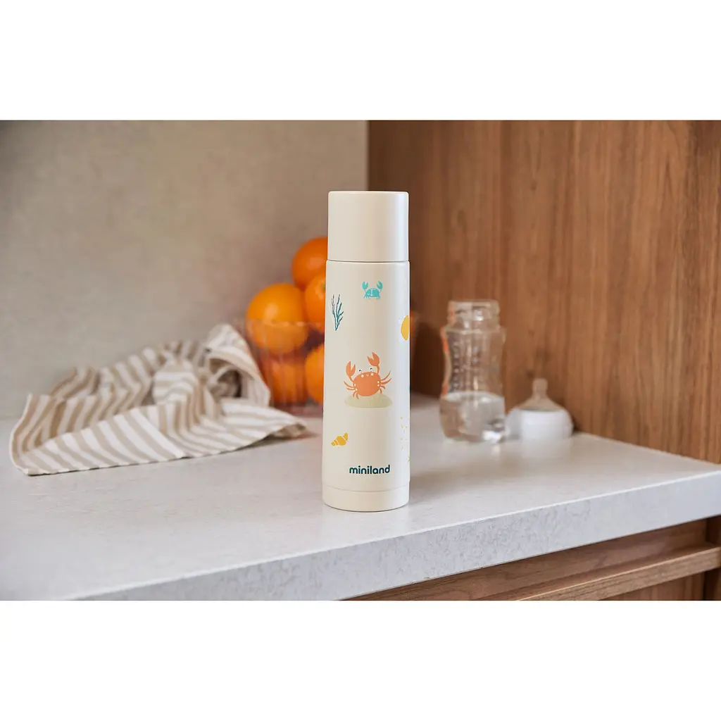 Термос Miniland Ocean Crab 500 мл бежевий (89641) - фото 4