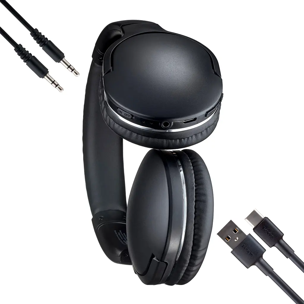 Навушники Bluetooth Baseus Encok Wireless headphone D02 Pro Black ( NGTD010301 ) - фото 3