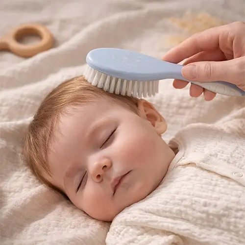 Щітка та гребінець Babyono для волосся супер м'яка щетина блакитний (570/05) - фото 3