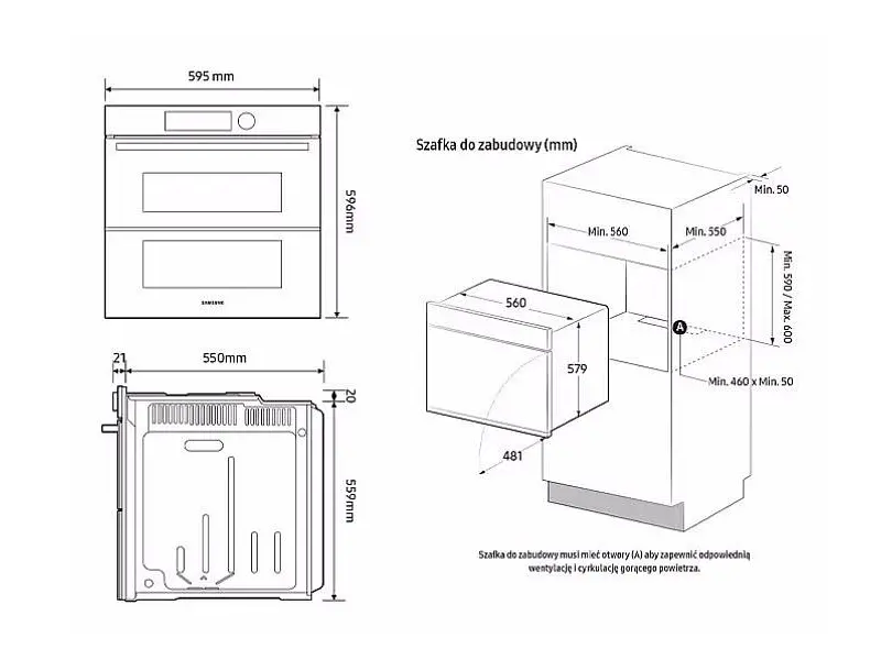Духовка електрична Samsung Dual Cook Flex NV7B4345VAS - фото 3