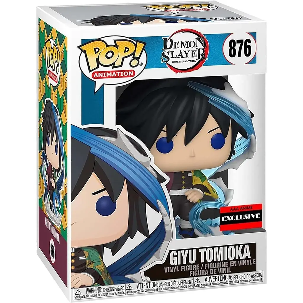 Фигурка Funko Pop Клинок рассекающий демонов Гию Томиока Demon Slayer Giyu Tomioka 10 см Exclusive DS GT E 876 - фото 3