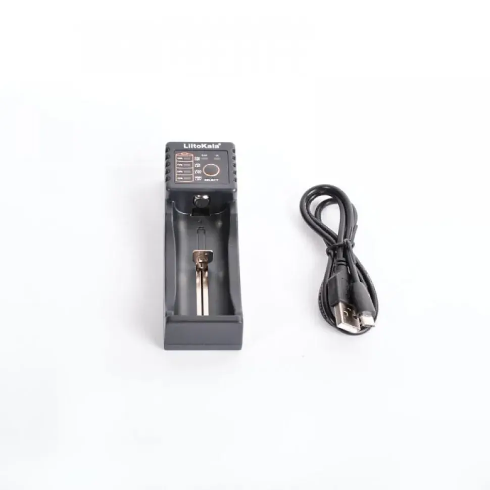 Зарядний пристрій для акумуляторів Liitokala 1 Slot, LED дисплей, USB, Li-ion/Ni-MH/Ni-Cd/AA/ААA/AAAA/С (Lii-100) - фото 6