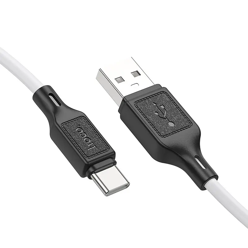 Дата кабель Hoco X90 Cool silicone USB to Type-C (1m) White - фото 3