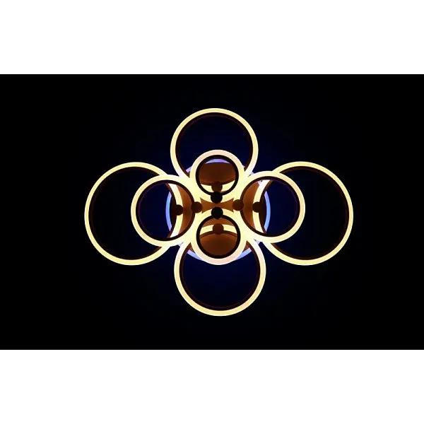 Люстра світлодіодна з пультом Linisoln 1888-8 CF LED 3 COLOR Dimmer - фото 6