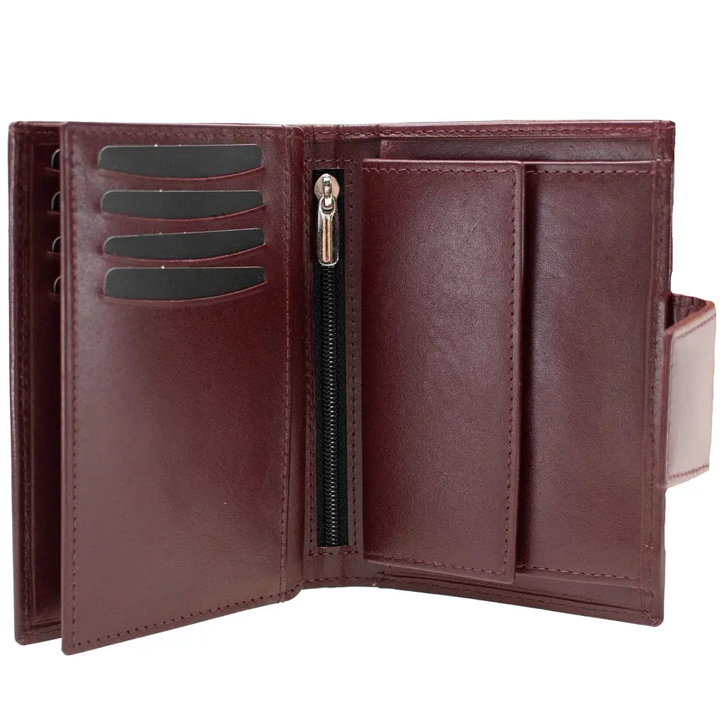 Гаманець жіночий шкіряний Semi Line RFID Dark Red (P8261-2) - фото 2