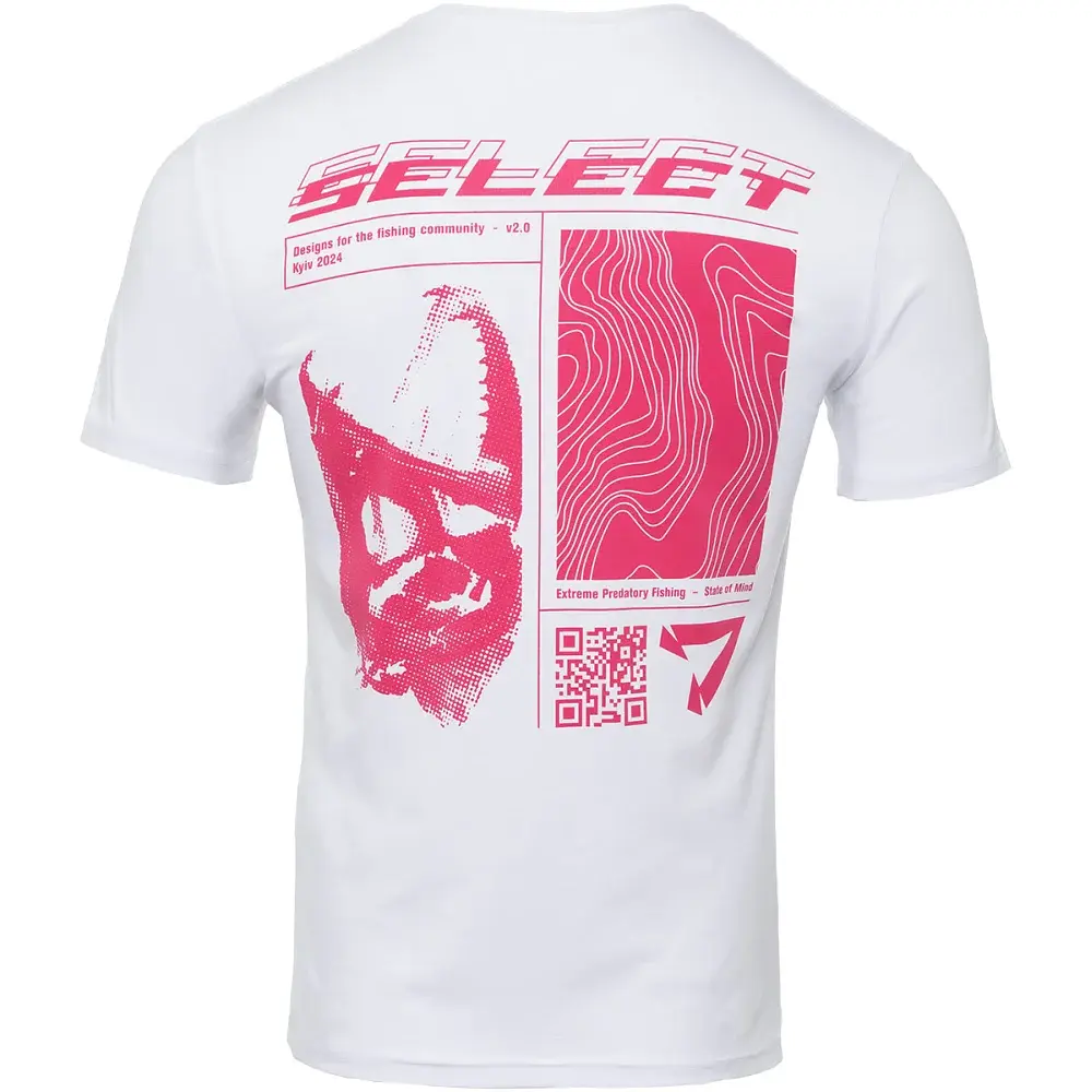 Футболка Select T-Shirt Lines Fish L White - фото 3