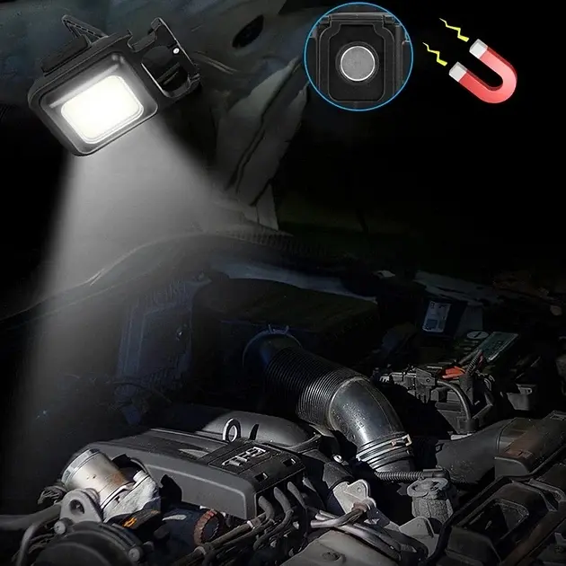 Багатофункціональний акумуляторний LED ліхтарик-брелок - фото 5