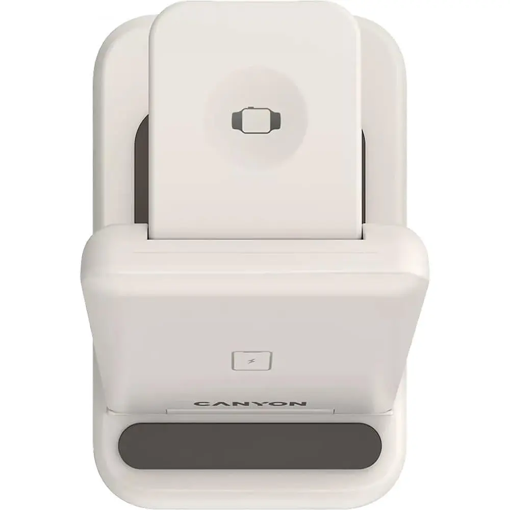 Зарядное устройство Canyon WS-304 3 в 1 QI Cosmic Latte (CNS-WCS304CL) - фото 4