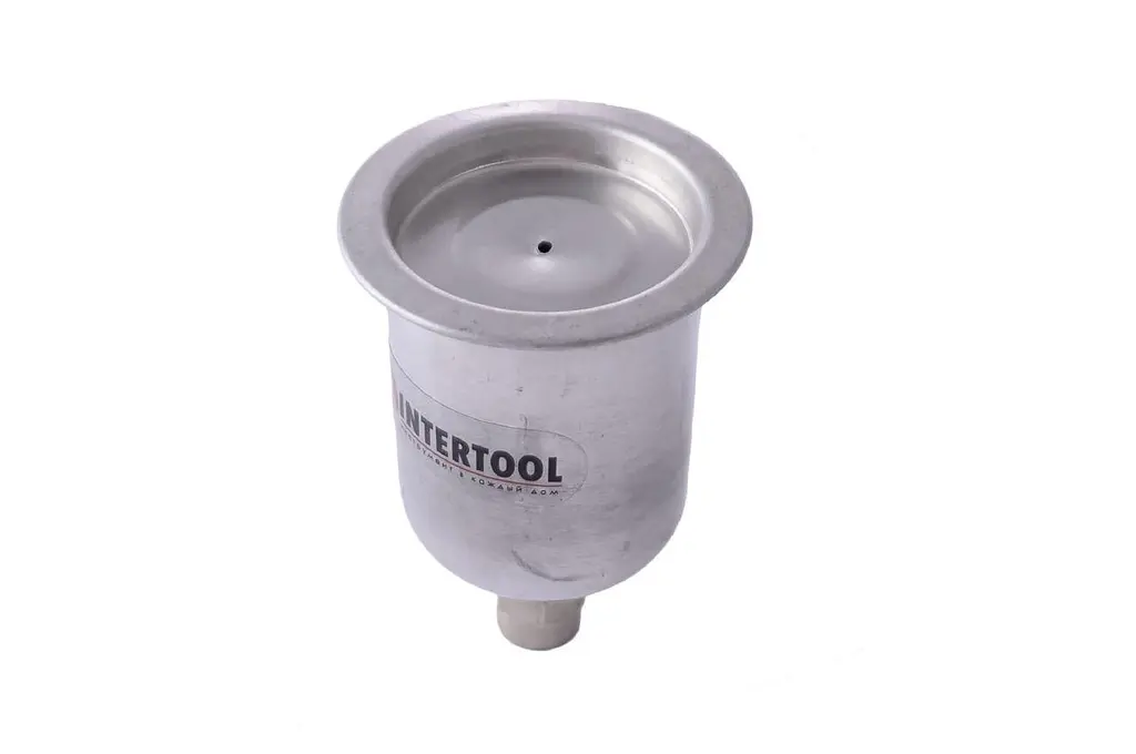 Бачок для краскопульта HVLP Intertool 125 мл внутренняя резьба M14 x 1 мм - фото 2