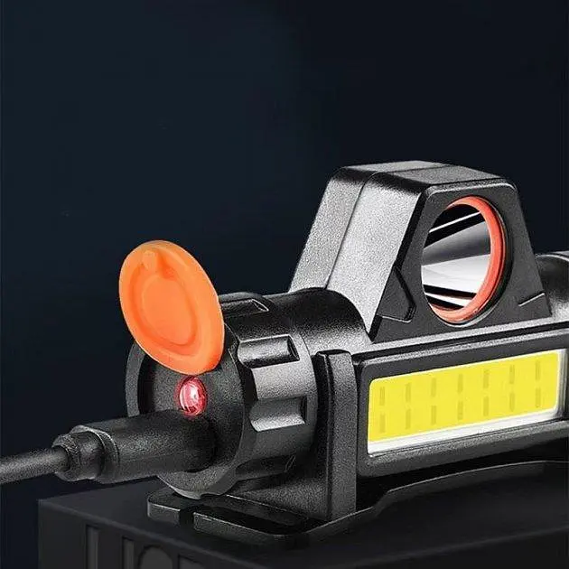 Ліхтар налобний акумуляторний з магнітом High Power HeadLamp - фото 4