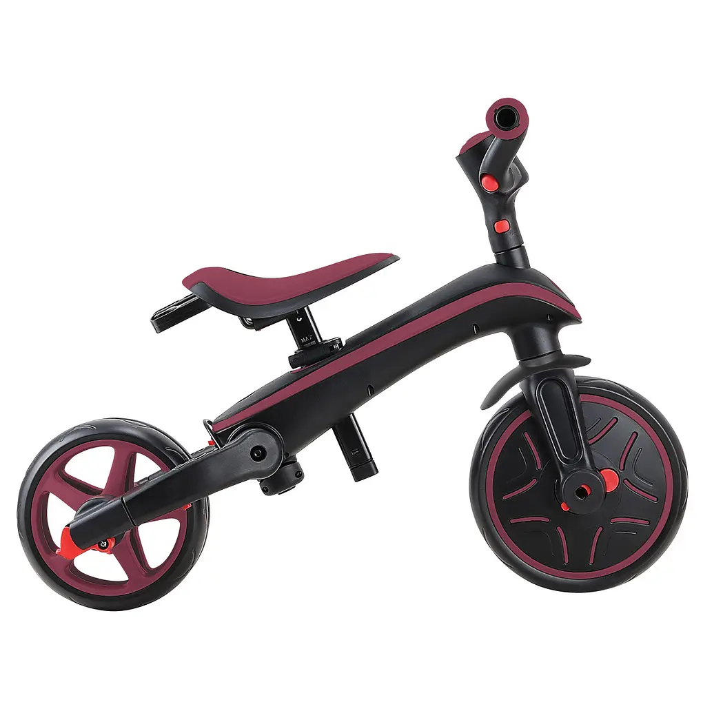 Велосипед детский Globber Explorer Trike Foldable 4в1 до 20 кг бордовый (732-202-2) - фото 14