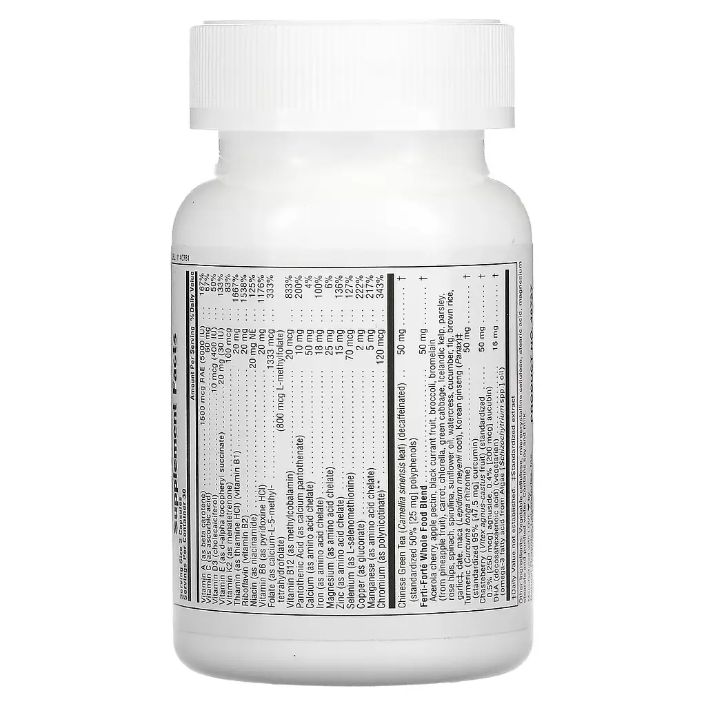 Витаминно-минеральный комплекс для женщин Nature's Plus Female Fertility Support 60 капсул - фото 2