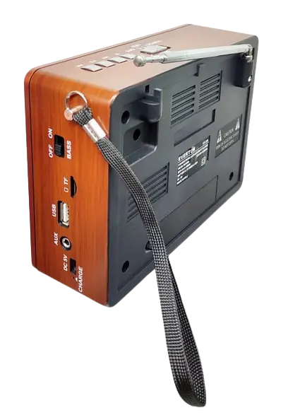 Радіоприймач на акумуляторі Everton RT-306 FM/AM/SW/Bluetooth/USB з ліхтариком (1756375712) - фото 6
