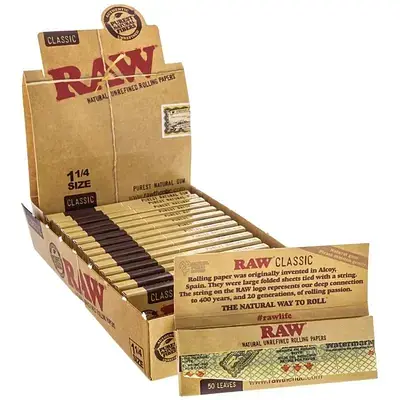 Бумага для самокруток Raw Classic 1 ¼ - фото 3