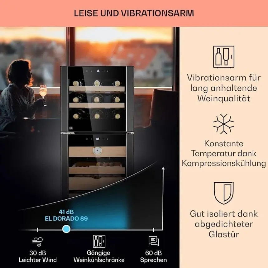 Холодильник для сигар и вина Klarstein El Dorado 89 (10041276) - фото 6