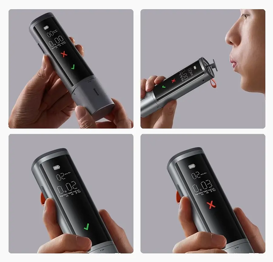 Алкотестер Baseus SafeJourney Pro Series Breathalyzer (BS-CH008) - фото 8