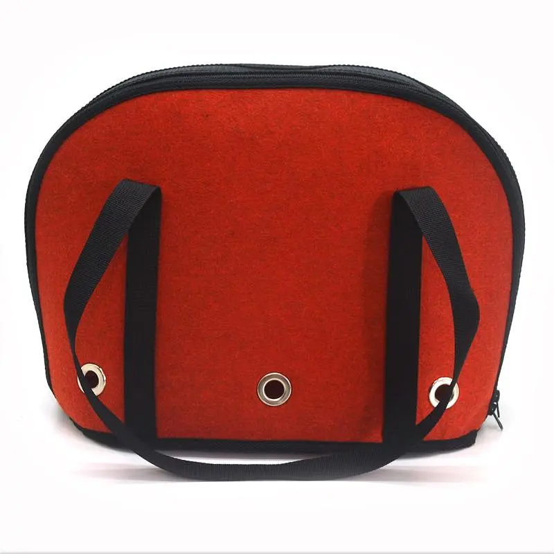 Сумка переноска Zoo-hunt Остин для кошек и малых пород собак №0 22х34х27 см красная - фото 5