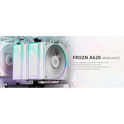 Кулер до процесора ID-Cooling Frozn A620 ARGB White (FROZN A620 ARGB White) - фото 7