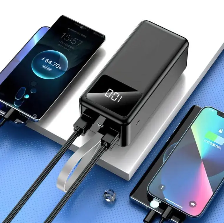 Power Bank 40000mAh зі наскрізною зарядкою портативна батарея для смартфона планшета роутера USB зовнішній акумулятор повербанк із швидкою зарядкою 22.5W ліхтариком та дисплеєм Lenyes PX 42ID - фото 9
