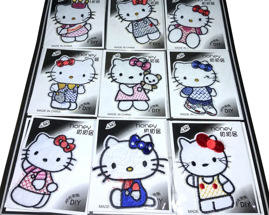 Нашивка-аппликация для одежды №113 Hello Kitty 6×8 см 9 шт. - фото 3