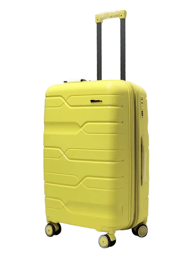 Валіза середня M поліпропілен Milano bag 0306 65×42×28см 56л Жовтий - фото 2