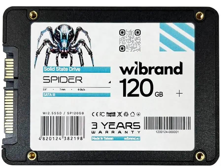Накопичувач SSD Wibrand Sata 2.5 120GB Spider Bulk 128 (WI2.5SSD/SP120GB) - фото 2