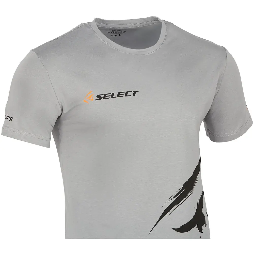 Футболка Select Fish Logo 3XL Gray/Pink - фото 3