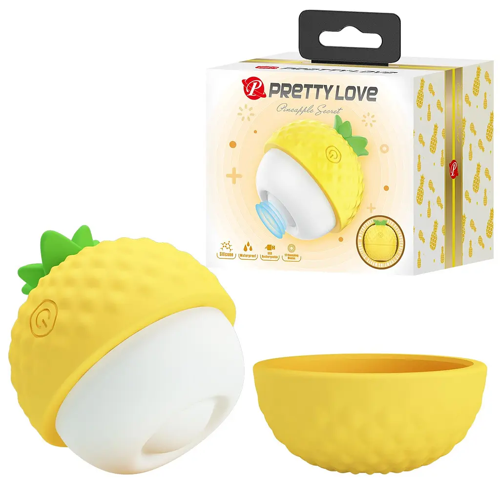 Стимулятор для клитора Pretty Love Pineapple Secret желтый - фото 9