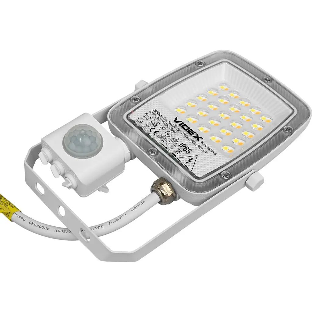 Світлодіодний прожектор Videx F5 20W з датчиком руху і освітленості White (VL-F5-020CW-S) [174694] - фото 5